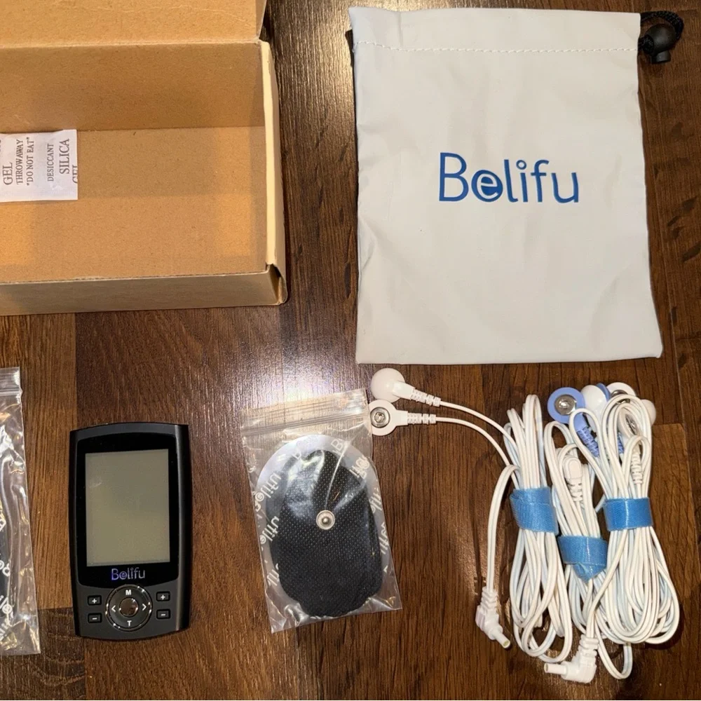 Belifu TENS Unit with Electrodes and Accessories model SM9126